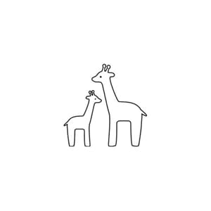 Snag Em Stamps - Imaginisce - My Baby - Boy - Giraffe