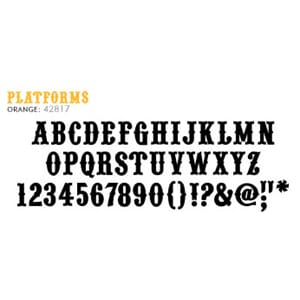 Thickers Chipboard - Platforms - orange