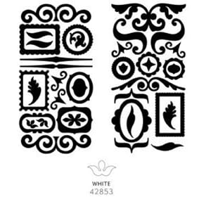 Thickers Chipboard - Accents - white