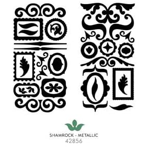 Thickers Chipboard - Accents -  shamrock metallic