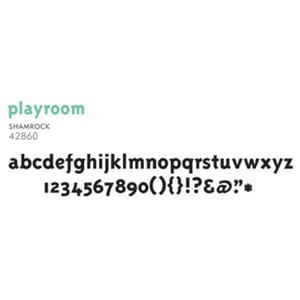 Thickers felt - Playroom - shamrock