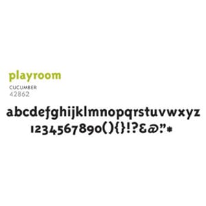 Thickers felt - Playroom - cucumber