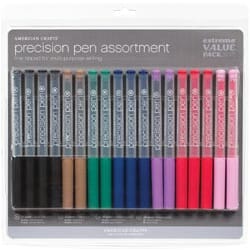Extreme Value Pack - Pen Set - 18 Piece - Precision Pens wi