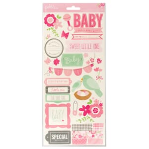 Stickers - Phrase/Accent - Girl - 6x12 -  Two Sheets - 60 pc