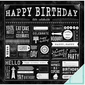 """""""12x12"""""""" - Paper -  PB - Birthday Wishes - Party