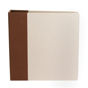 8,5x11 album, D-ring Modern, Chestnut