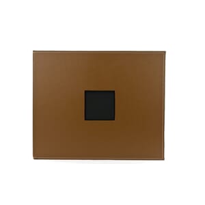 12x12 album, D-ring Faux leather, Chestnut