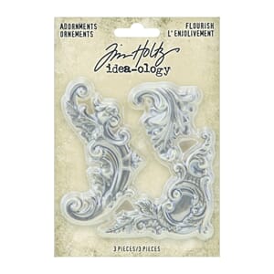 "Idea-ology Tim Holtz Adornments Flourish (TH94231)
Tim Holt