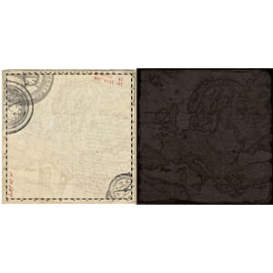 12x12 paper - Voyage - Two-sided heavy-weight textured cards