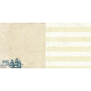 12x12 paper - Sailing - Two-sided heavy-weight textured card