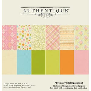 12x12 paper - Promise Paper Pad - Two-sided heavy-weight car