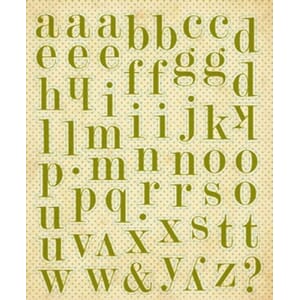 Wonder - Classic type alpha stickers