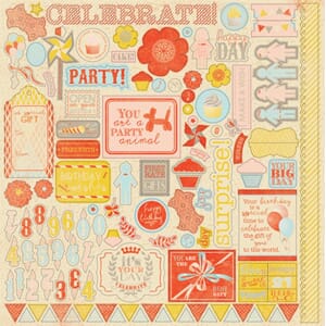 12x12"""" - Wishes - Details sticker - 12 pakker