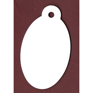 chipboard tags, Oval     -  50% RABATT
