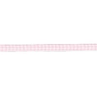 bazzill bånd, Pink Gingham 9,5mm -  50% RABATT