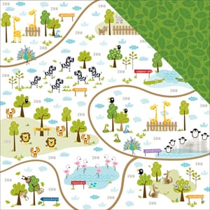 ""Zoo Crew - 12x12"""" - Zoo Trails - 25 ark""
