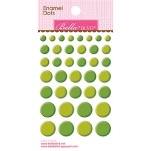 Color Chaos - Enamel Dots Guacamole