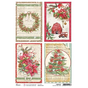 Rice Paper A4 Christmas Vibes Cards