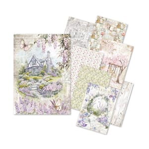 Ciao Bella Secret Garden A5 Rice Paper Mixed (8pcs) (CBRS013
