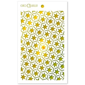 "Texture Stencil 5""x8"" Star Six"