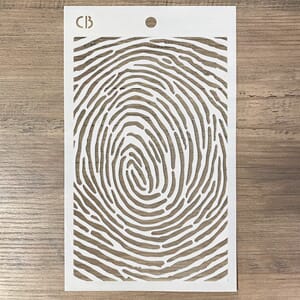 "Texture Stencil 5""x8"" Fingerprint"