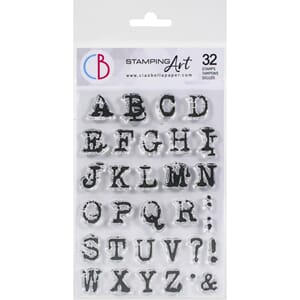 "Clear Stamp Set 4""x6"" Reporter Uppercase Alphabet"