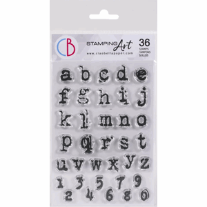 Clear Stamp Set 4x6 Reporter Lowercase Alphabet