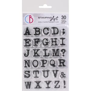"Clear Stamp Set 4""x6"" Remintgon Uppercase Alphabet"