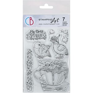 "Clear Stamp Set 4""x6"" My First Bath"