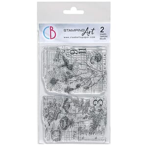 "Clear Stamp Set 4""x6"" Botanical & Postmarks"