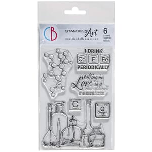 "Clear Stamp Set 4""x6"" Chemical Reaction"