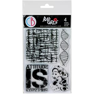"Clear Stamp Set 4""x6"" Attitude is Everything"