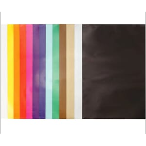 Glanspapir, ass. farger, 24x32 cm, 80 g