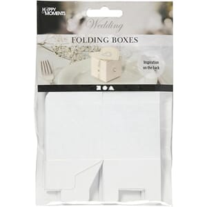 Brett-selv-eske, str. 5,5x5,5 cm, 120 g, hvit, 10stk.