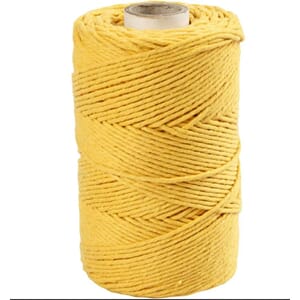 Macramè-snor, gul L: 198 m, dia 2mm