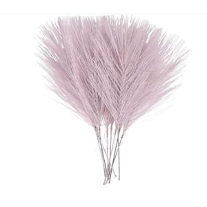 Kunstige fjær, lilla, L: 15 cm, B: 8 cm