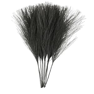 Kunstige fjær, svart, L: 15 cm, B: 8 cm