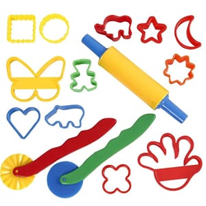 Stikkformer og verktøy, ass. Farger.  Til Silk Clay og Foam