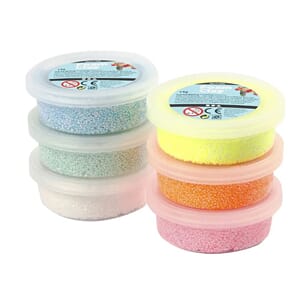 Foam Clay® , glitter farger, 6 bokser, 14g