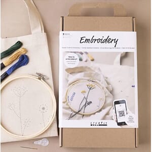 Start DIY Kit Broderi, Blomster, 1 pk.