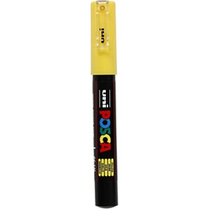 Uni Posca Tusj, yellow, ekstra fin, 1stk, 0,7 mm, PC-1M