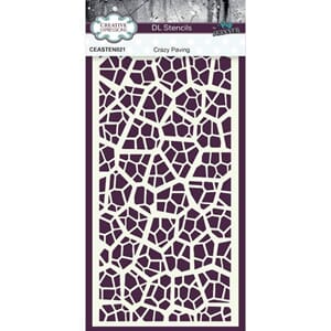 Andy Skinner Crazy Paving DL Stencil - Creative Expressions
