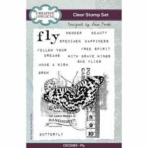 Sam Poole Fly 4 in x 6 in Clear Stamp Set - Creative Express