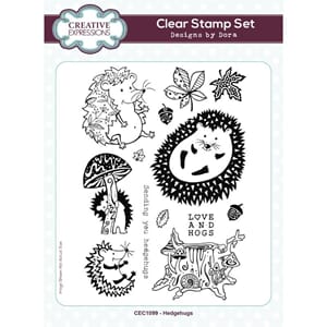 Creative Expressions Dora Hedgehugs 6 in x 8 in Clear Stamp