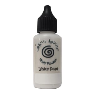 Cosmic Shimmer Pixie Powder White Pearl Mixer 30ml