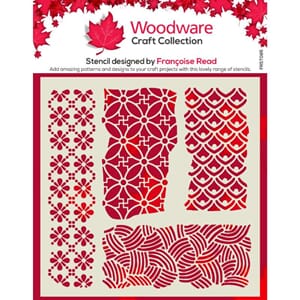 Woodware Organic 6 in x 6 in Stencil