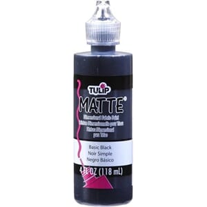 "Tulip Matte Dimensional Fabric Paint Basic Black 4 fl oz (1