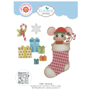 Elizabeth Craft Designs Snuggle Season Die Stocking by Cute