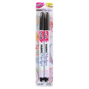 "Tulip Fabric Markers Fine Black (2pcs) (32035)
Fabric Marke