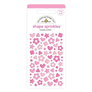 "Doodlebug Design Cupcake Confetti Shape Sprinkles (76pcs) (